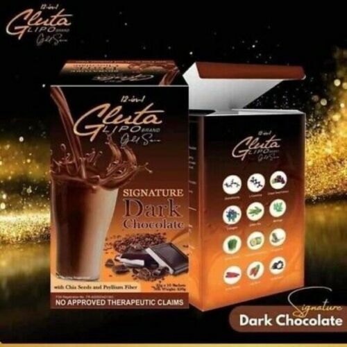 Gluta Lipo Gold Series Signature Dark Chocolate 10 Sachets